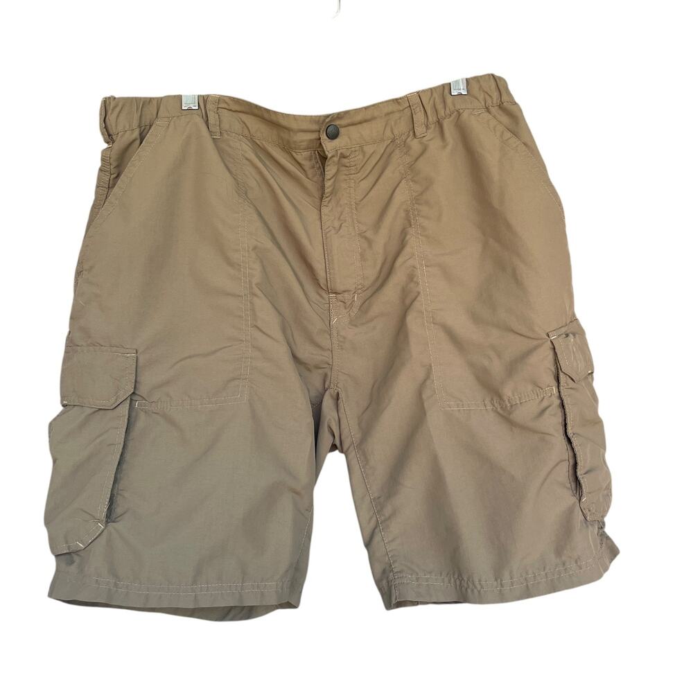 REI Shorts Mens Extra Large Khaki Cargo Outdoor Hiking Trail Pockets S12 Summer‎